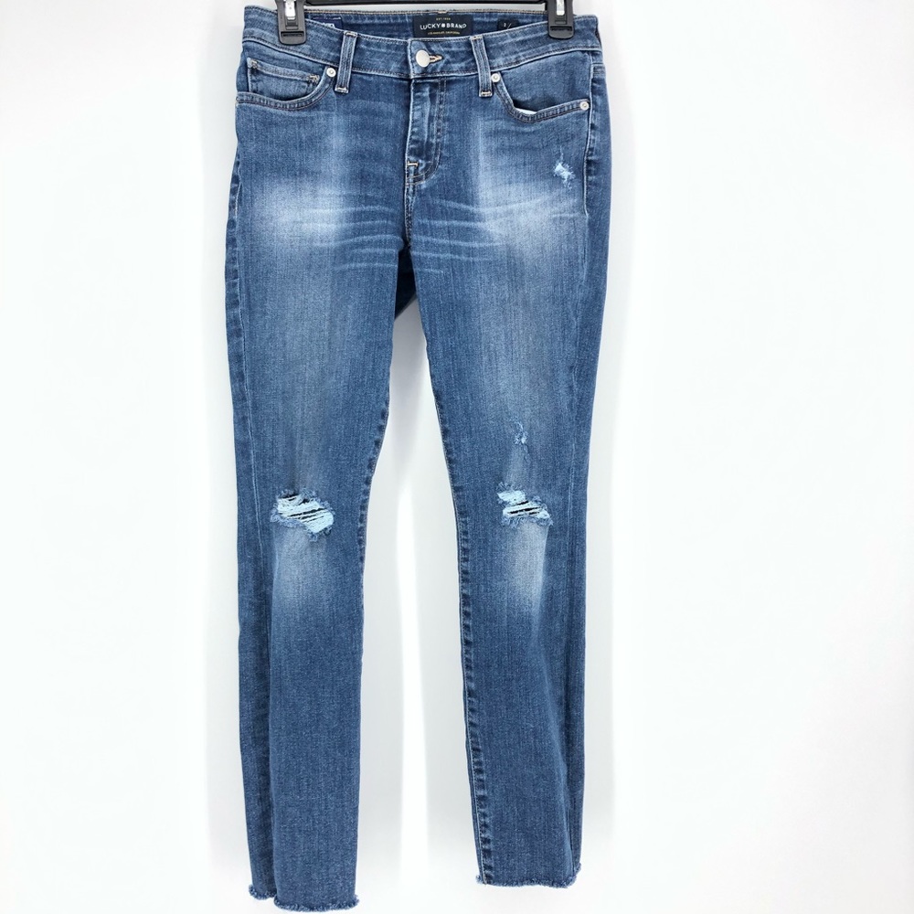 Lucky Brand Lolita Skinny Distressed Orta Jeans 26